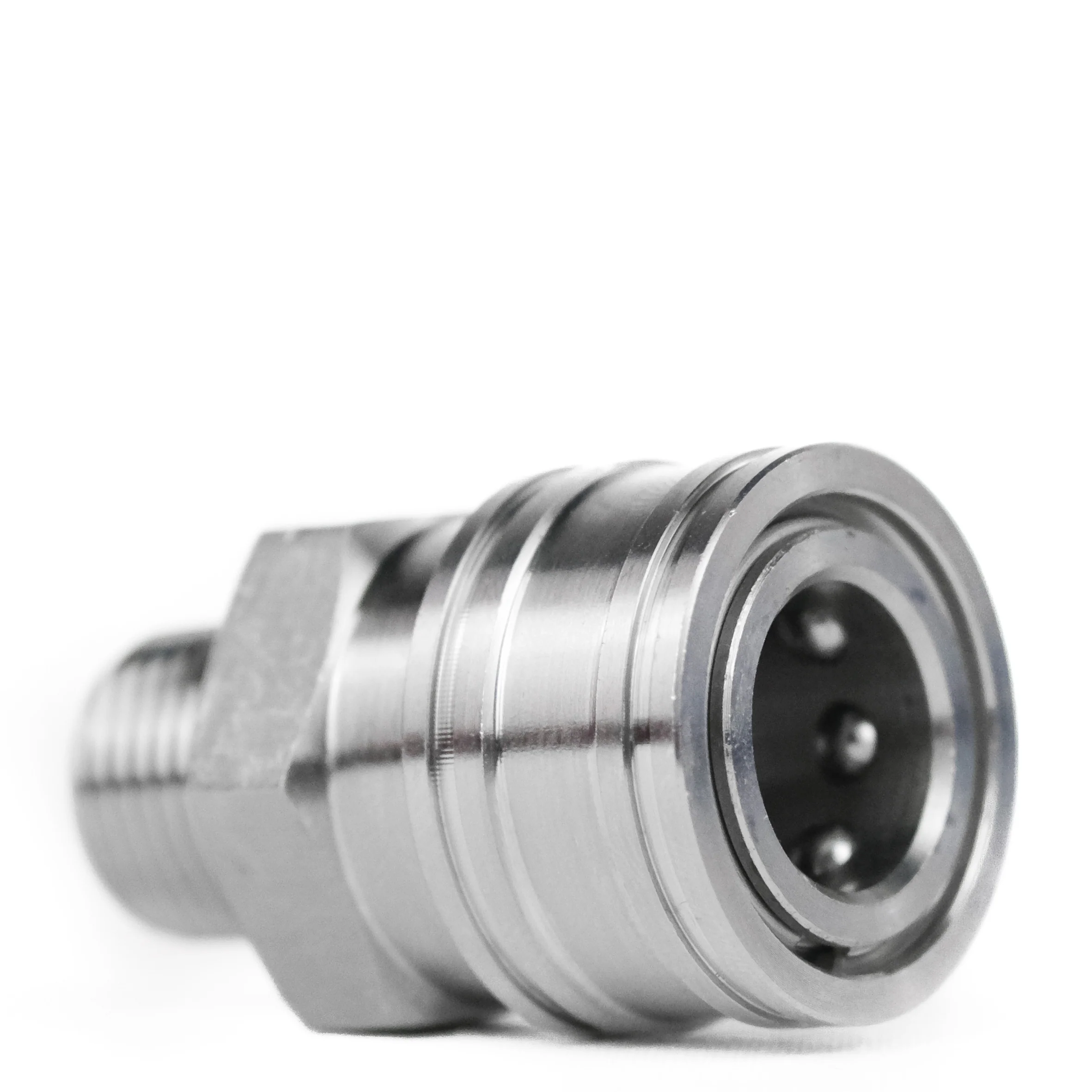 QC Coupler: 3/8" Male NPT - Stainless - Image 3